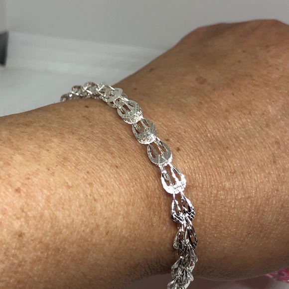 Sterling Silver Phoenix Tail Bracelet - Picture 10 of 10